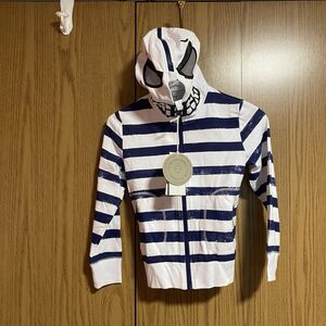 NWT Stella McCartney Kid’s 8 Skeleton Mask Zip Up Hoodie Jacket